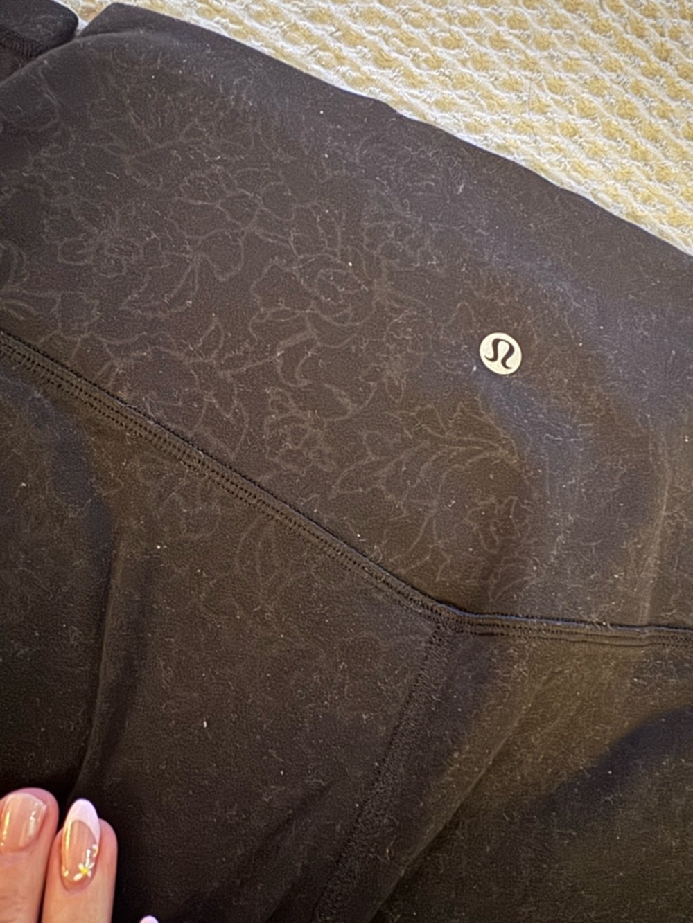Lululemon Black Floral-Print Align Leggings
